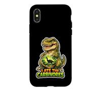 J'Ai mangé Le Jeu de Mots Amusant végétalien en Forme de Dino des Carbivores Coque pour iPhone X/XS