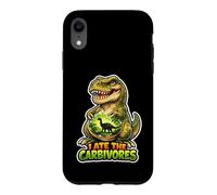 J'Ai mangé Le Jeu de Mots Amusant végétalien en Forme de Dino des Carbivores Coque pour iPhone XR
