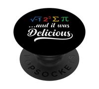 J'Ai mangé Une Tarte et c'était Un délicieux Jeu de Mots Amusant pour Les professeurs de mathématiques PopSockets PopGrip Adhésif