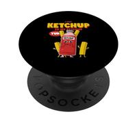 J'Ai mis du Ketchup sur Mon Ketchup (déclaration étrange et drôle) PopSockets PopGrip Adhésif