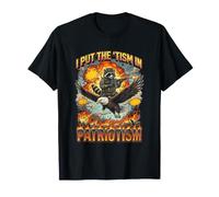 J'Ai mis du tisme dans Le patriotisme Raccoon T-Shirt
