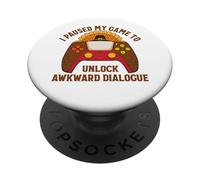 J'Ai mis en Pause Mon Jeu pour débloquer Un Dialogue maladroit Thanksgiving PopSockets PopGrip Adhésif