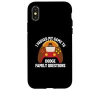 J'Ai mis en Pause Mon Jeu pour Dodge Family Questions Thanksgiving Coque pour iPhone X/XS