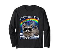 J'Ai mis Le Fun dans Dysfunctional Funny Raccoon Meme Bootleg Manche Longue