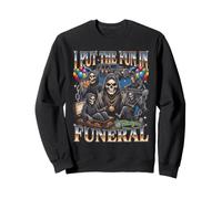 J'Ai mis Le Fun dans Funeral Grim Reaper Party Bootleg Halloween Sweatshirt