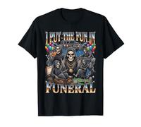 J'Ai mis Le Fun dans Funeral Grim Reaper Party Bootleg Halloween T-Shirt