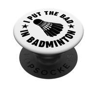 J'Ai mis Le Mauvais côté du Badminton PopSockets PopGrip Adhésif