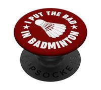 J'Ai mis Le Mauvais côté du Badminton PopSockets PopGrip Adhésif