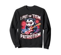 J'Ai mis Le tisme dans Le patriotisme en Jouant de la Guitare à l'opossum Sweatshirt