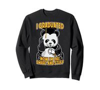 J'Ai Obtenu Mon diplôme Maintenant, Je suis comme Smart and Stuff Funny Panda Grad Sweatshirt