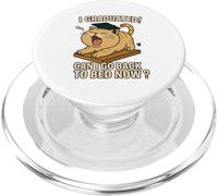 J'ai obtenu mon diplôme, puis-je retourner au lit maintenant ? Funny Cat Graduation PopSockets PopGrip pour MagSafe