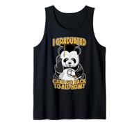 J'Ai Obtenu Mon diplôme, Puis-Je Retourner au lit ? Maintenant, Panda confus Débardeur