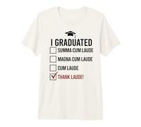 J'Ai Obtenu Mon DIPLÔME Summa Cum LAUDE, Merci Le Seigneur ! Meme Funny Grad T-Shirt Haut de Gamme