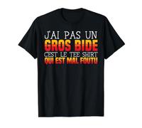 J'Ai Pas Un Gros Bide C'est Le Tee Shirt Cadeau Humoristique T-Shirt Graphique avec Valeur