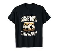 J'Ai Pas Un Gros Bide C'est Le Tee Shirt Foot Apéro Humour T-Shirt