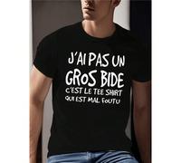 J'ai pas un gros bide, c'est le tshirt qui est mal foutu, une blague humoristique pour ceux qui aiment l'autodérision, Casual Homme été, tissu doux et respirant pour un confort optimal. Découvrez notr