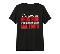 J'Ai Pas Un Gros Bide C'est Un t-Shirt Who is Evil Foutu T-Shirt Haut de Gamme