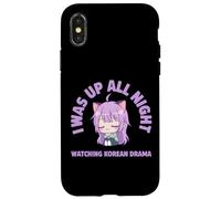 J'Ai passé la Nuit à Regarder Le Drame coréen Kawaii Coque pour iPhone X/XS