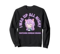 J'Ai passé la Nuit à Regarder Le Drame coréen Kawaii Sweatshirt