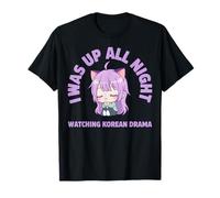 J'Ai passé la Nuit à Regarder Le Drame coréen Kawaii T-Shirt