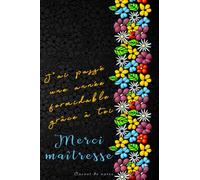 J'ai passé une année formidable grâce à toi | Merci maîtresse: Carnet de notes ligné pour cadeau din d'année professeur des écoles