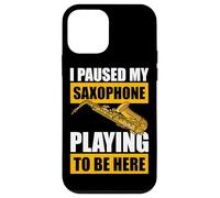 J'Ai Paused My Saxophone Playing Saxophone Joueur de Saxophone Coque pour iPhone 12 Mini