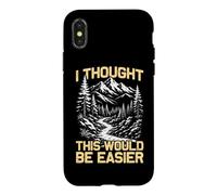 J'Ai pensé Que ce Serait Plus Facile pour Les randonneurs et Les alpinistes Coque pour iPhone X/XS