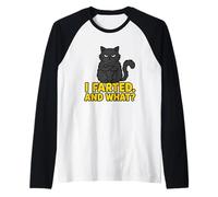 J'Ai pété et Quelle drôle d'attitude impertinente de Chat Noir Manche Raglan