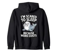 J'Ai Peur de Dormir Parce Que Le Travail Existe Sweat à Capuche