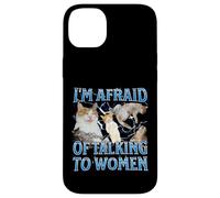 J'ai peur de parler aux femmes Funny Cat Meme Bootleg Coque pour iPhone 14 Plus