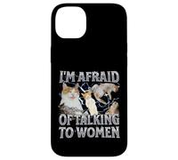 J'ai peur de parler aux femmes Funny Cat Meme Bootleg Coque pour iPhone 14 Plus