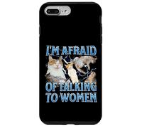 J'ai peur de parler aux femmes Funny Cat Meme Bootleg Coque pour iPhone 7 Plus/8 Plus