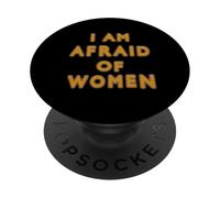 J'Ai Peur des Femmes drôles PopSockets PopGrip Adhésif