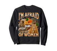 J'Ai Peur des Femmes Funny Capybara Meme Bootleg Y2K Graphic Sweatshirt