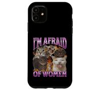 J'ai peur des femmes Funny Cat Meme Bootleg Graphic Coque pour iPhone 11