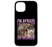 J'ai peur des femmes Funny Cat Meme Bootleg Graphic Coque pour iPhone 13