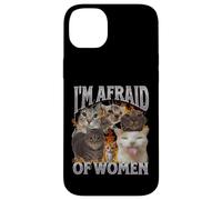 J'ai peur des femmes Funny Cat Meme Bootleg Graphic Coque pour iPhone 14 Plus