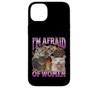 J'ai peur des femmes Funny Cat Meme Bootleg Graphic Coque pour iPhone 14 Plus