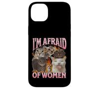 J'ai peur des femmes Funny Cat Meme Bootleg Graphic Coque pour iPhone 14 Plus