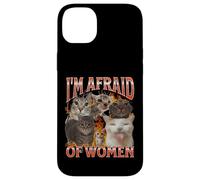 J'ai peur des femmes Funny Cat Meme Bootleg Graphic Coque pour iPhone 14 Plus