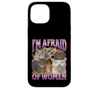 J'ai peur des femmes Funny Cat Meme Bootleg Graphic Coque pour iPhone 15
