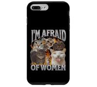 J'ai peur des femmes Funny Cat Meme Bootleg Graphic Coque pour iPhone 7 Plus/8 Plus