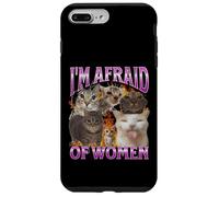 J'ai peur des femmes Funny Cat Meme Bootleg Graphic Coque pour iPhone 7 Plus/8 Plus
