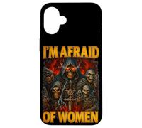 J'Ai Peur des Femmes, Homme drôle, introverti, Grim Reaper Bootleg Coque pour iPhone 16 Plus