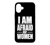 J'Ai Peur des Femmes, mème Sarcastique drôle Coque pour iPhone 16 Plus