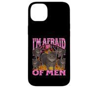 J'ai peur des hommes Funny Oia Oia Cat Meme Bootleg Graphic Coque pour iPhone 14 Plus
