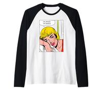 J'Ai Peur D'être Réveillé Retro Comic Funny Quote Manche Raglan