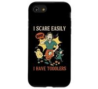 J'Ai Peur Facilement, J'Ai des Tout-Petits, Halloween, Une Jeune Maman effrayante Coque pour iPhone SE (2020) / 7/8