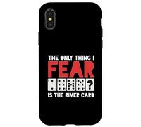 J'Ai Peur Seulement la rivière Carte Joueur de Poker Peur Poker Coque pour iPhone X/XS