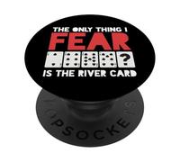 J'Ai Peur Seulement la rivière Carte Joueur de Poker Peur Poker PopSockets PopGrip Adhésif